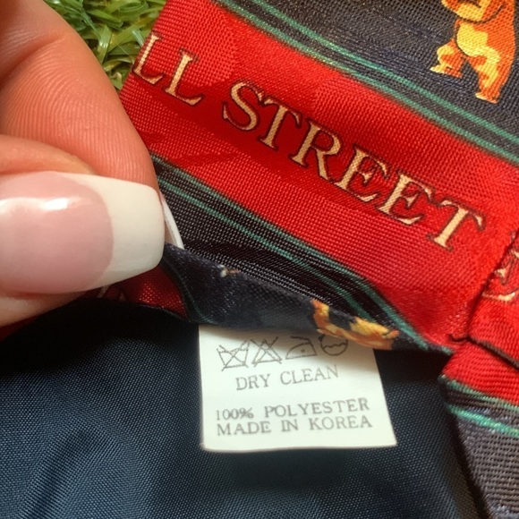 Steven Harris “Wall Street” Bull & Bear Tie Stock Broker Financial Advisor Gift - Picture 8 of 12